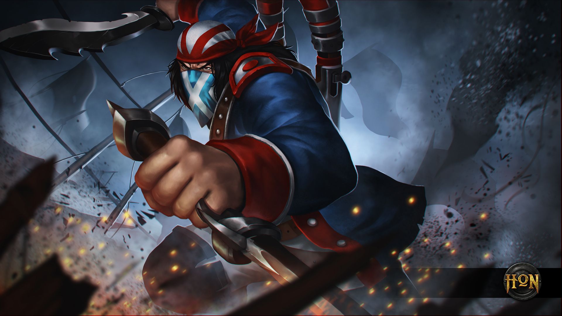1920x1080 Wallpaper hon, art, Independence Day, Heroes of Newerth, Scout, moba, Continental Rebel for mobile and desktop, section игры, resolution 1920x1080