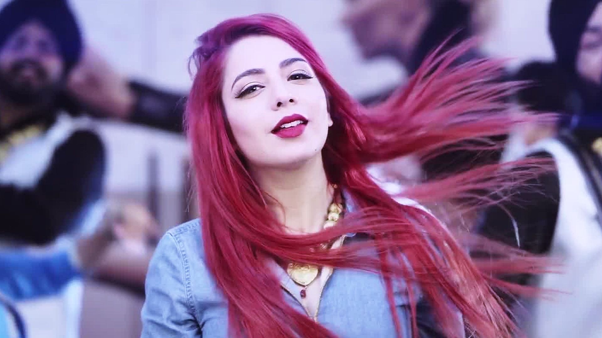 1920x1080 Red Hairs Jasmine Sandlas Wallpaper 18926