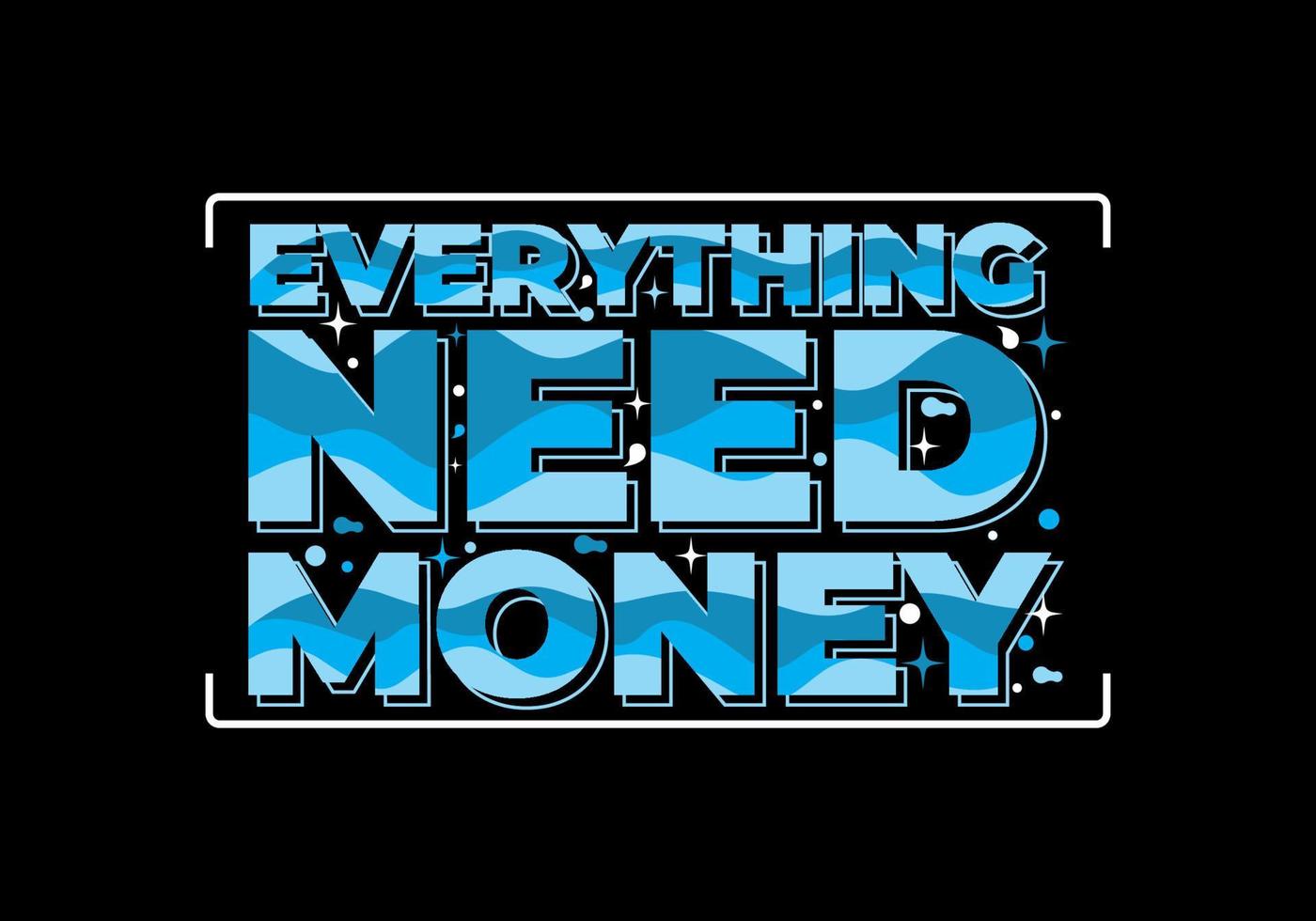 1400x980 quote text design, everything need money