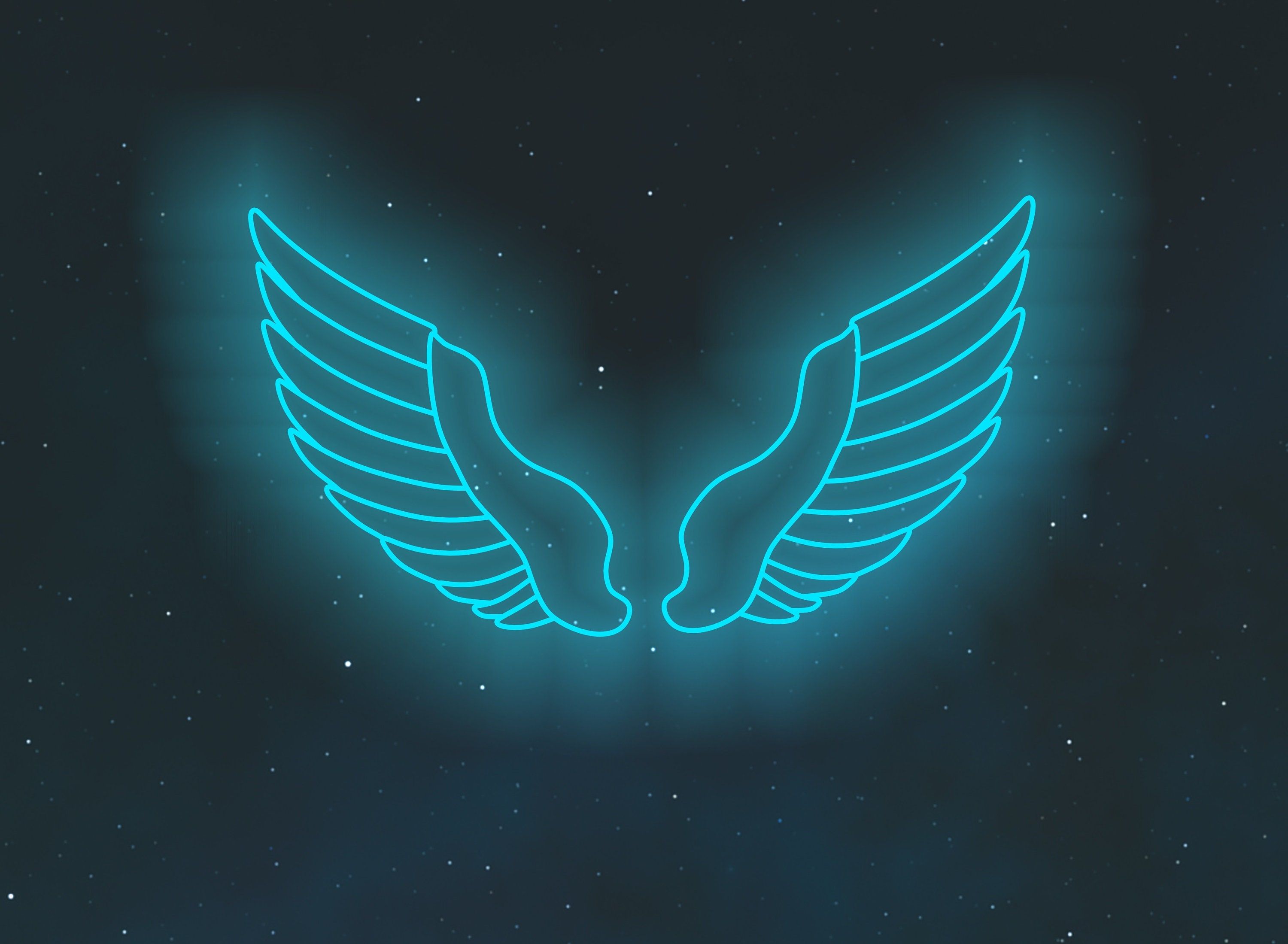 3000x2199 Angel Wings Neon Sign, Angel Wings Illuminated Sign, Neon Wing Sign, Handmade Neon Sign Angel Wings, Unique Angel Wings Neon Sign, Wall Decor