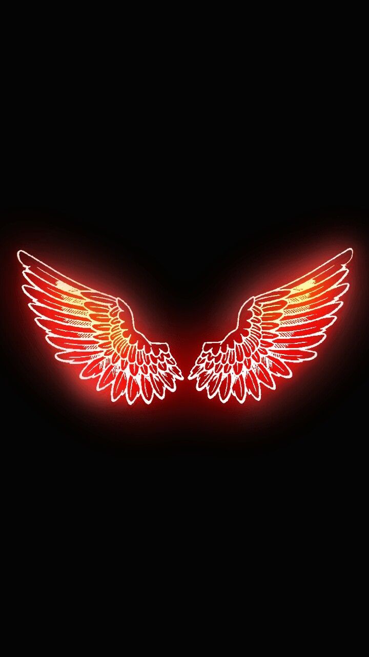 720x1280 Neon wings iPhone wallpaper