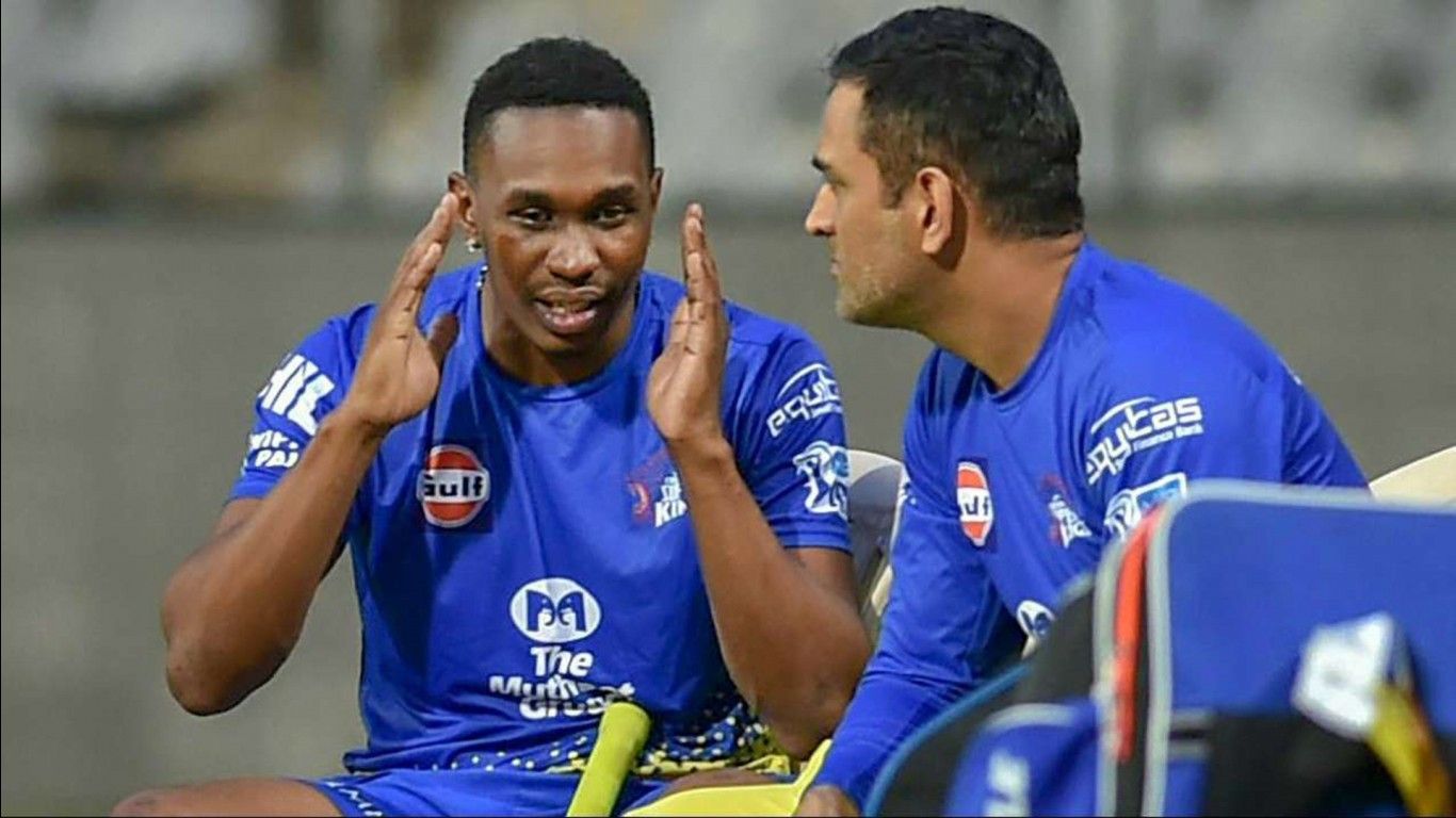 1366x768 Dwayne Bravo Chennai Super Kings 2020 Cricket HD Sports Wallpaper