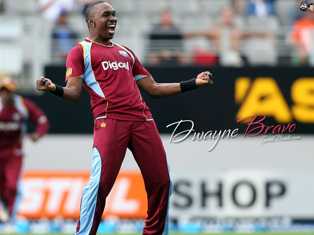 1024x768 Dwayne Bravo Wallpaper