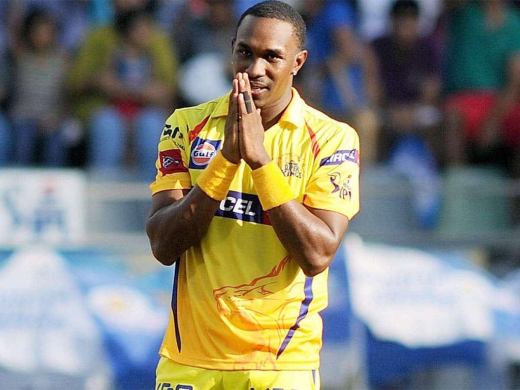 1024x768 DJ Bravo CSK Wallpaper