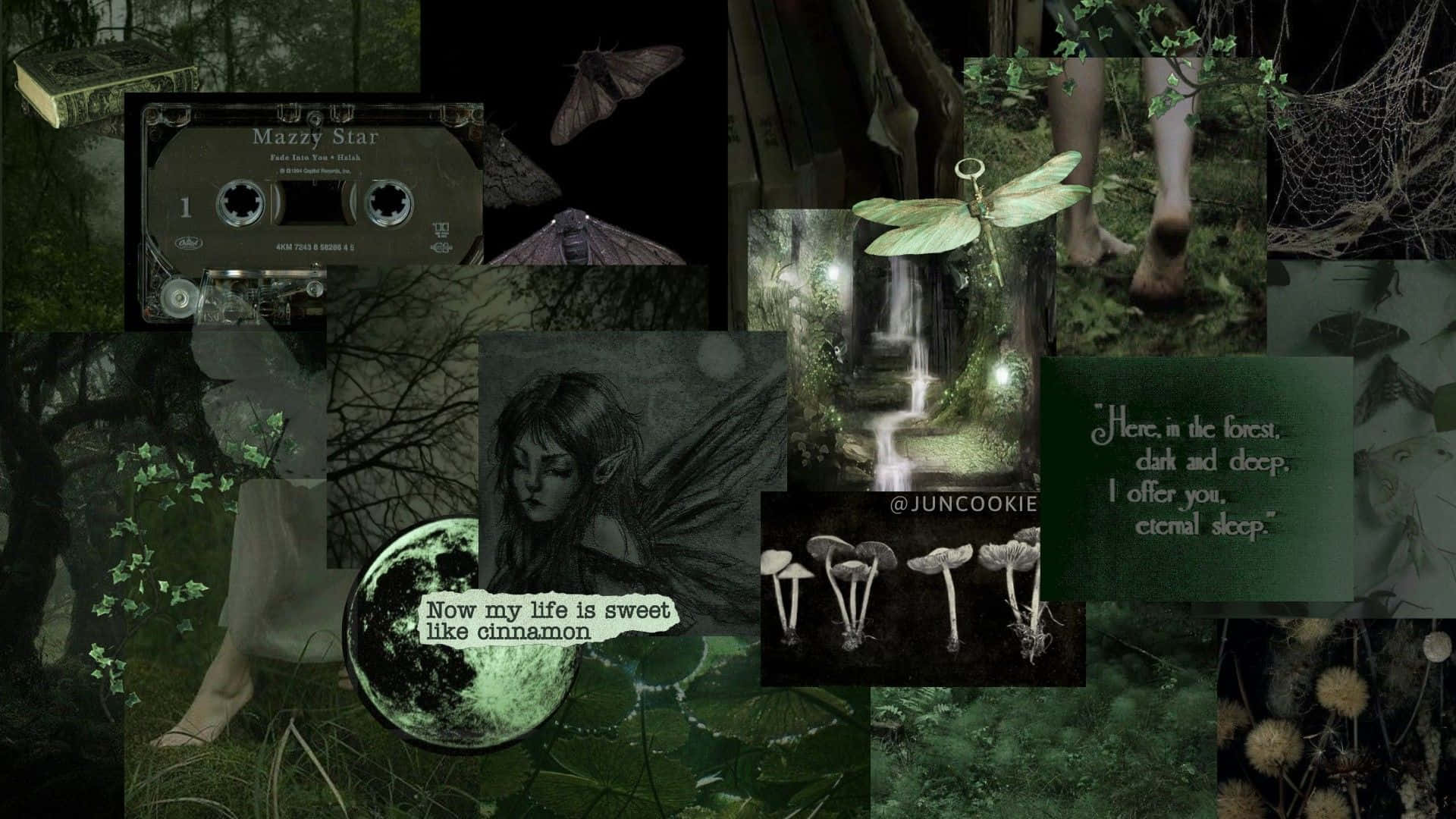 1920x1080 Download Fairy Grunge Aesthetic Collage Wallpaper