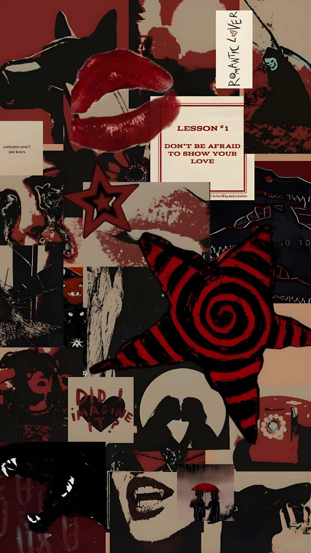 1080x1920 Download Grunge Lovecore Collage Wallpaper