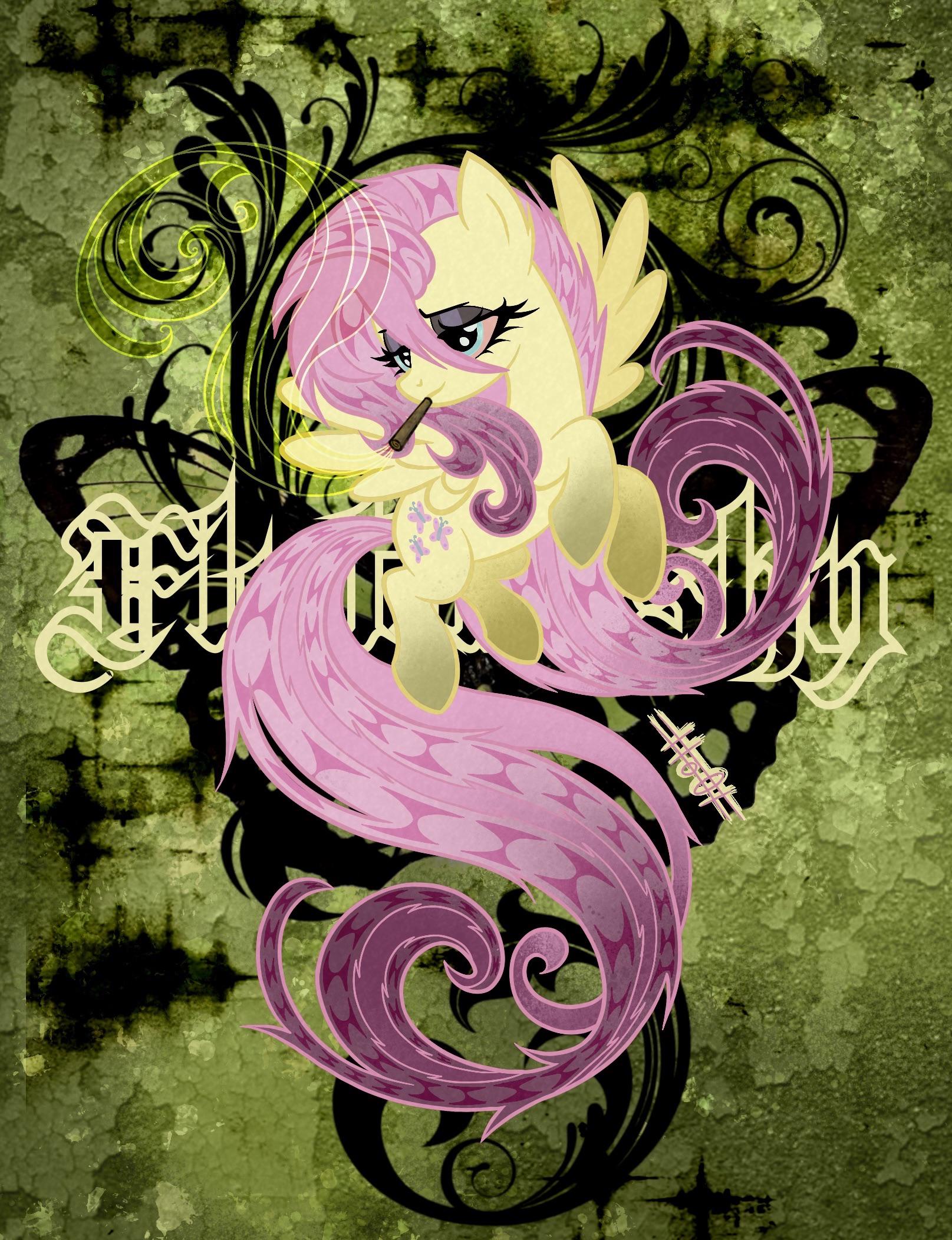 1615x2104 Grungecore Fluttershy