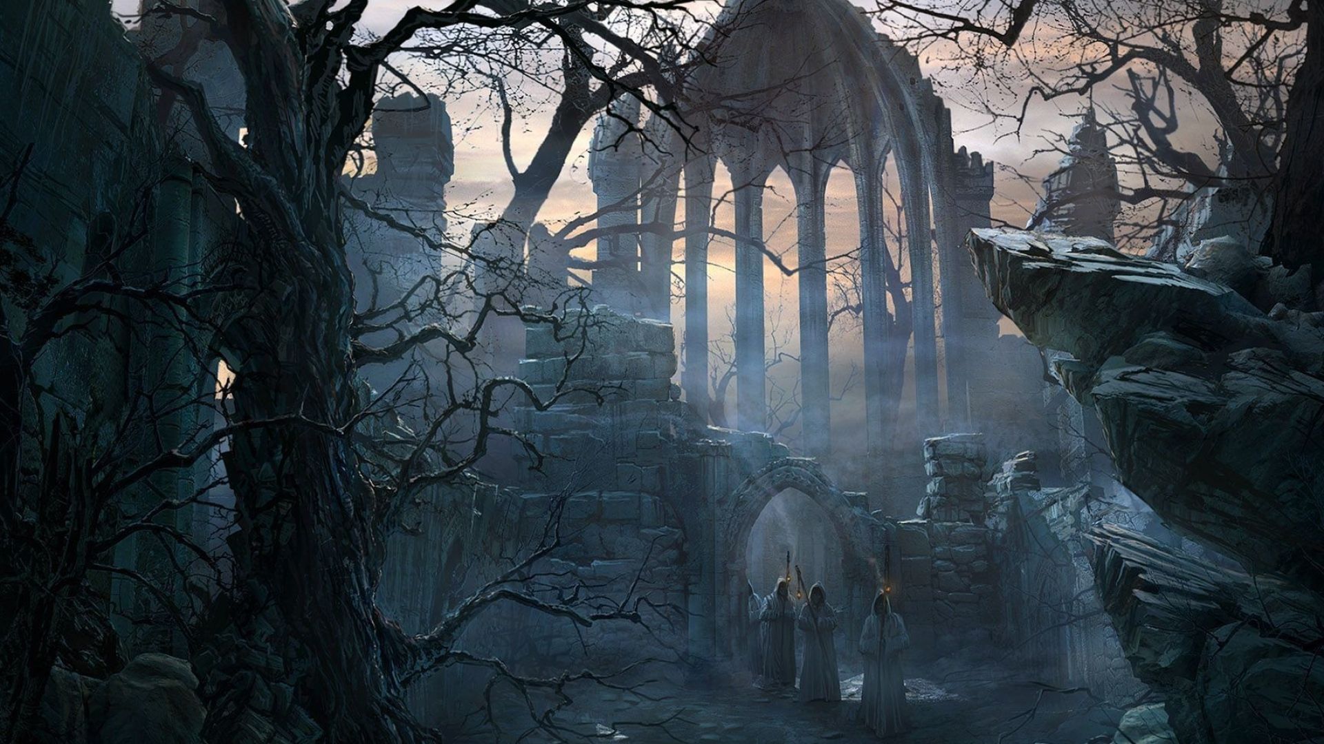 1920x1080 Gothic Art Wallpaper