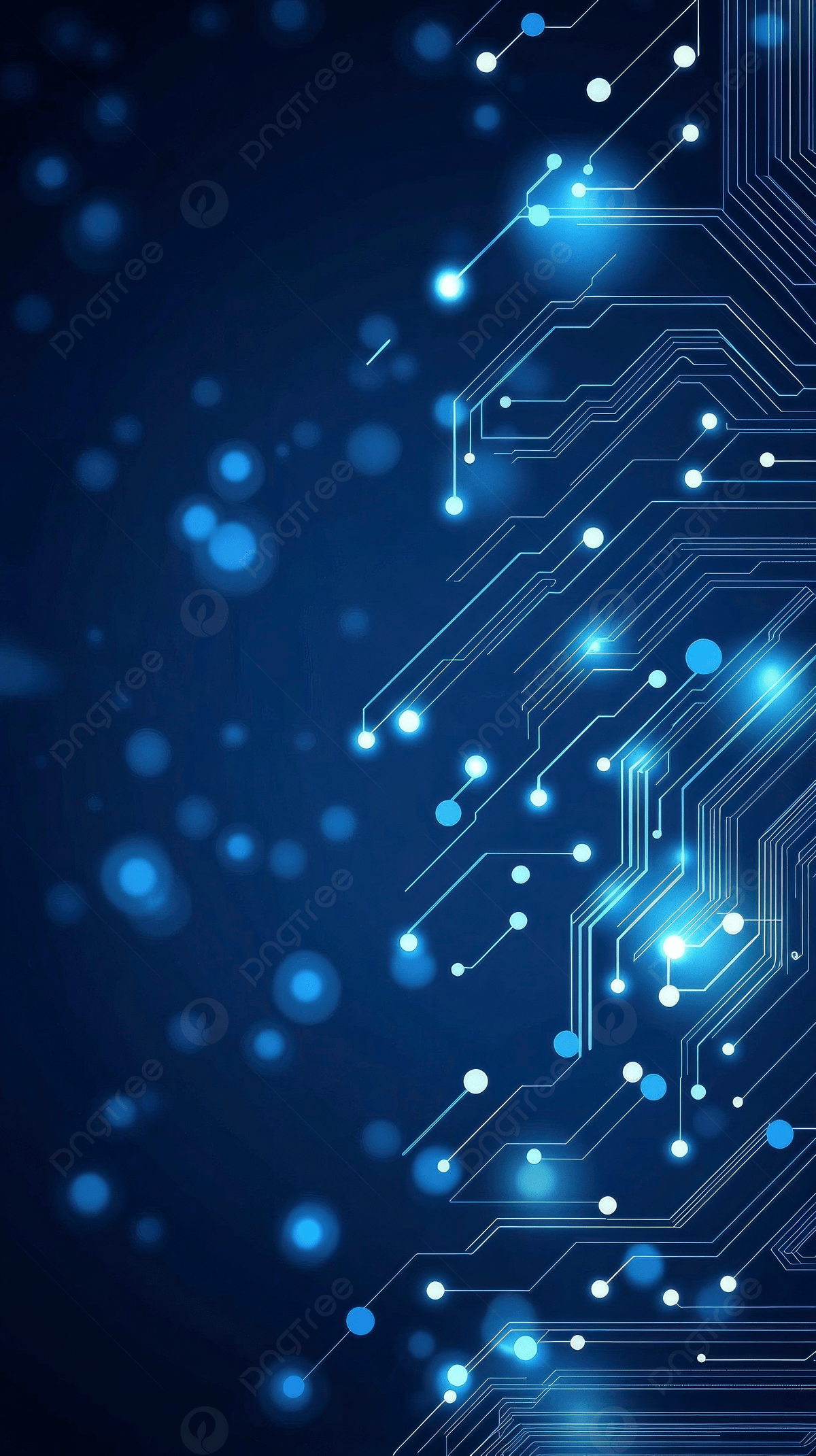 1200x2141 Abstract Blue Circuit Board Background With A Tech Pattern And Lines Wallpaper Image For Free Download