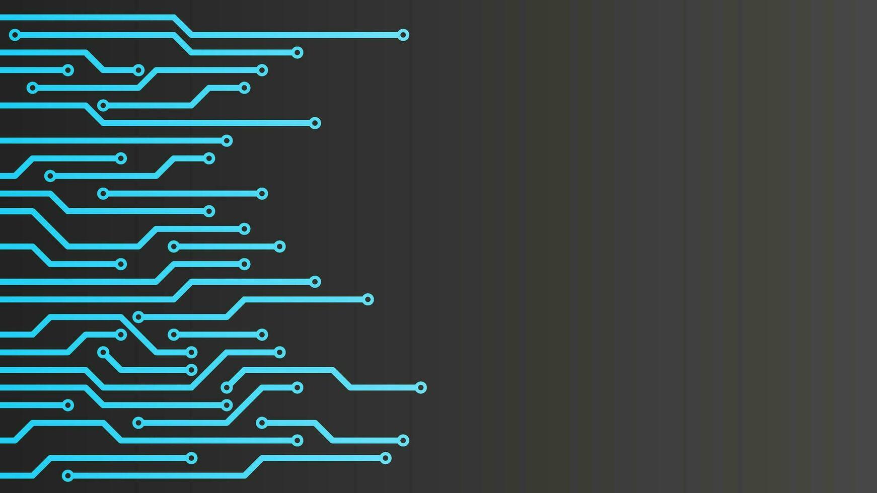 1742x980 Abstract tech line pattern vector illustration. Technology chip lines pattern in black background. Simple tech pattern for background, wallpaper, backdrop, texture layout and sheet