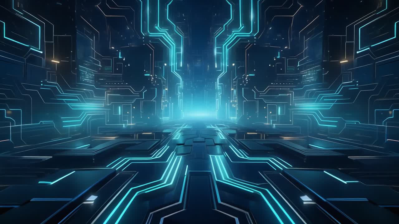 1280x720 Digital pattern technology background