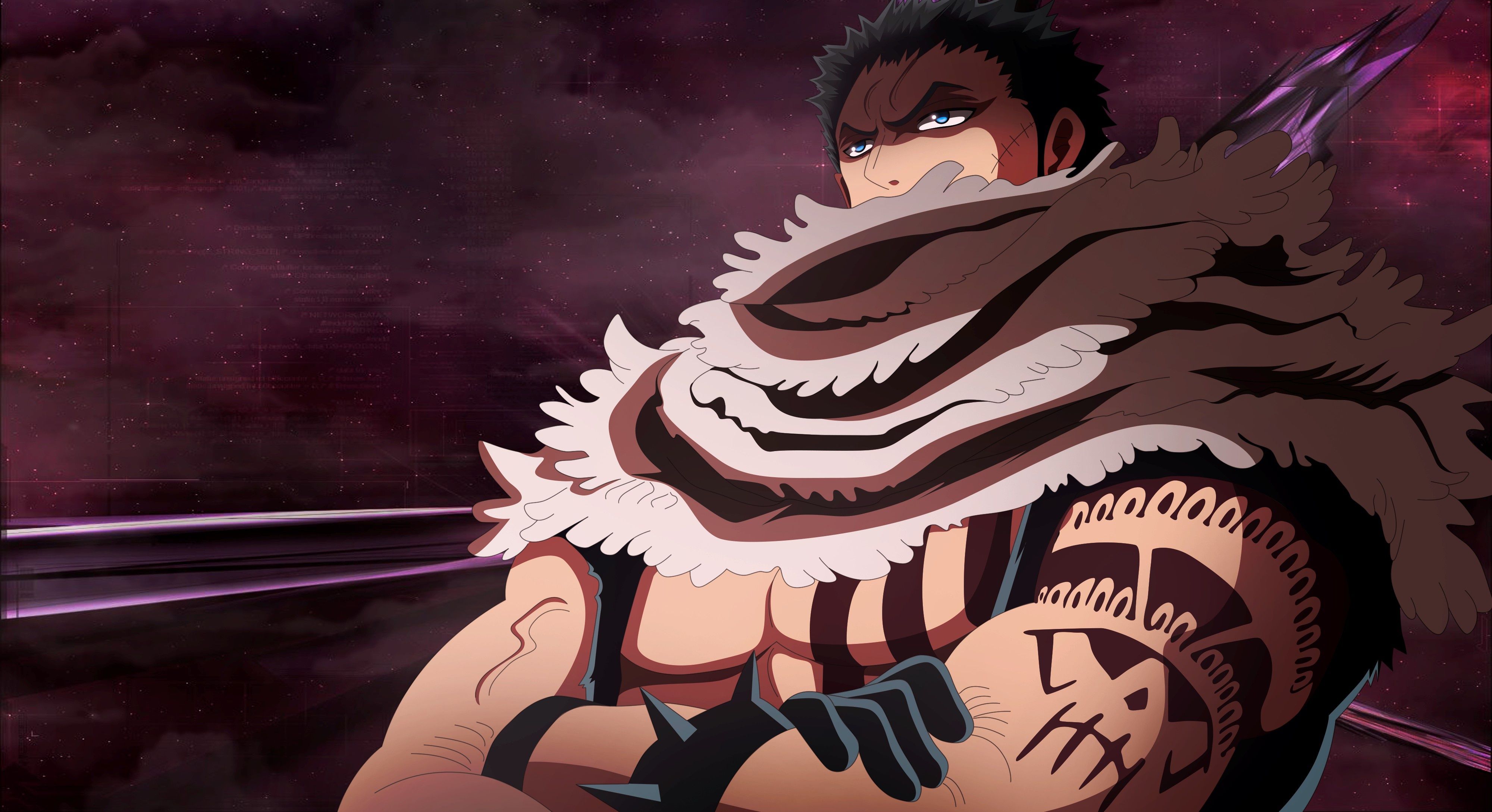4000x2178 Wallpaper One Piece, pirate, anime, tatoo, manga, japanese, akuma from mi, kaizoku for mobile and desktop, section сёнэн, resolution 4000x2178