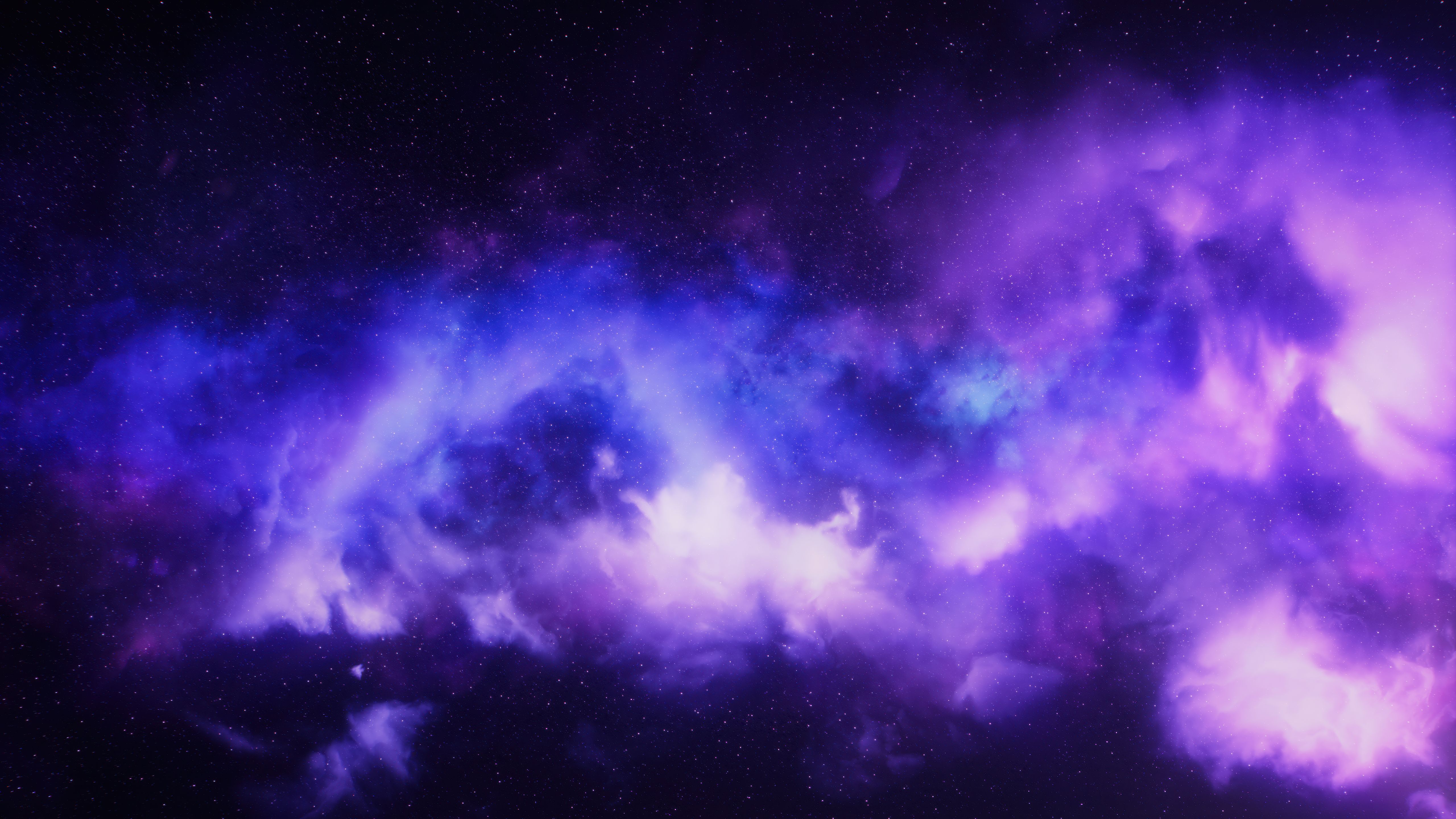 5120x2880 Starry sky Wallpaper 4K, Purple aesthetic, Cosmic, Clouds