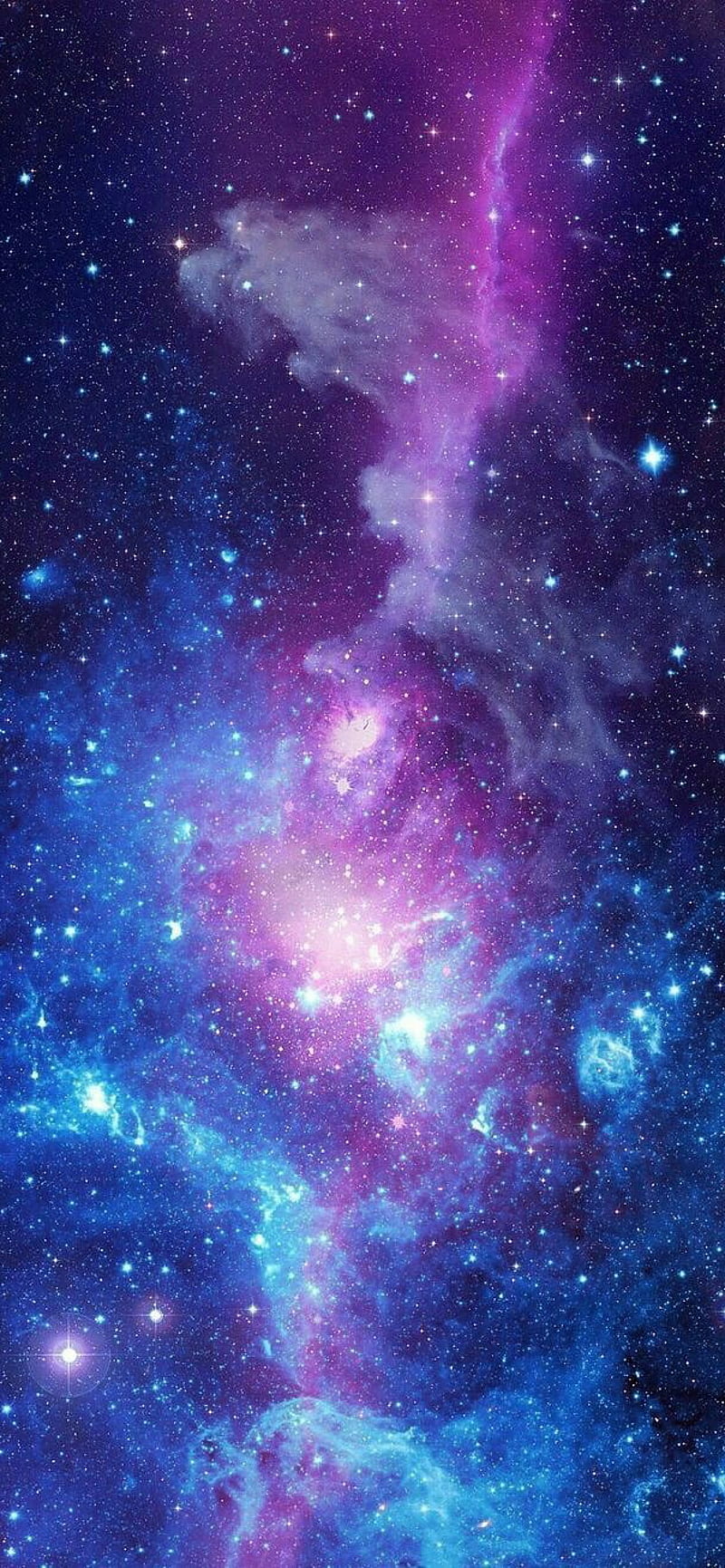 800x1731 Galaxy, nebula, purple, space, stars, universe, HD phone wallpaper