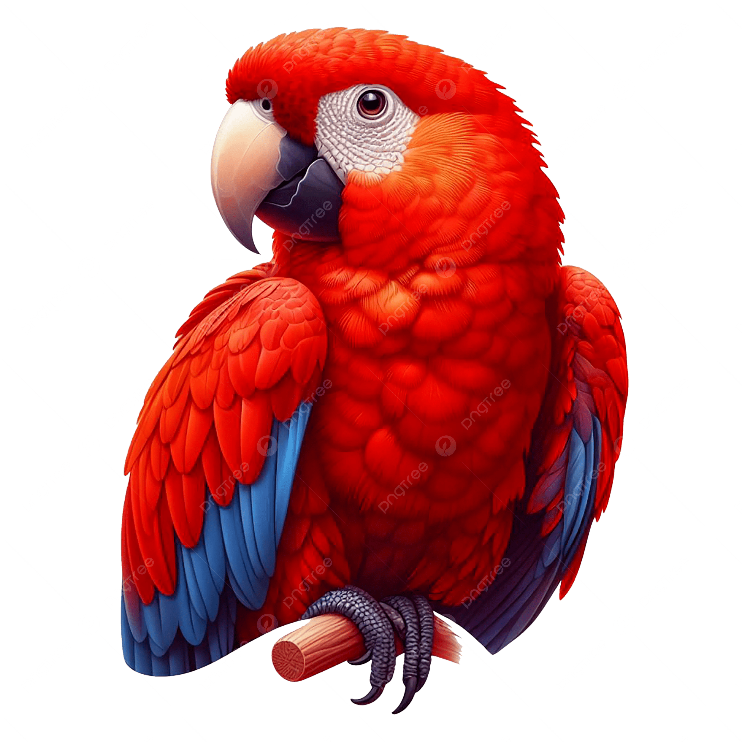 2500x2500 Beautiful Red Parrot, Parrots, Birds, Nature PNG Transparent Image and Clipart for Free Download