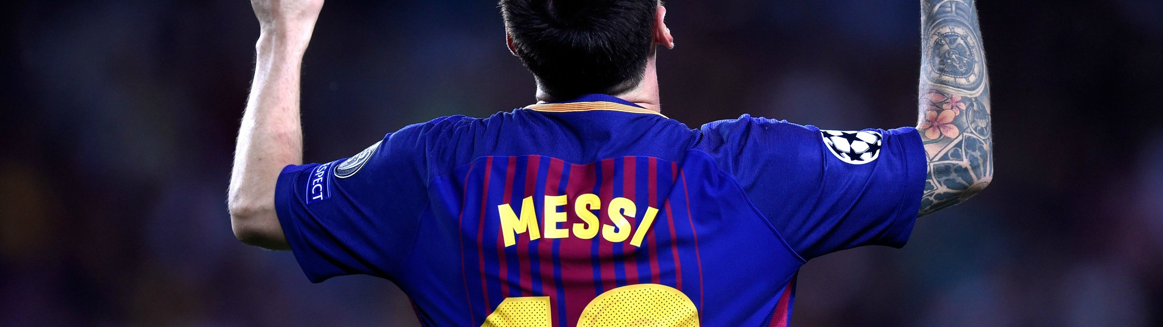 3840x1080 Lionel Messi Wallpaper 4K, Football player, Argentinian
