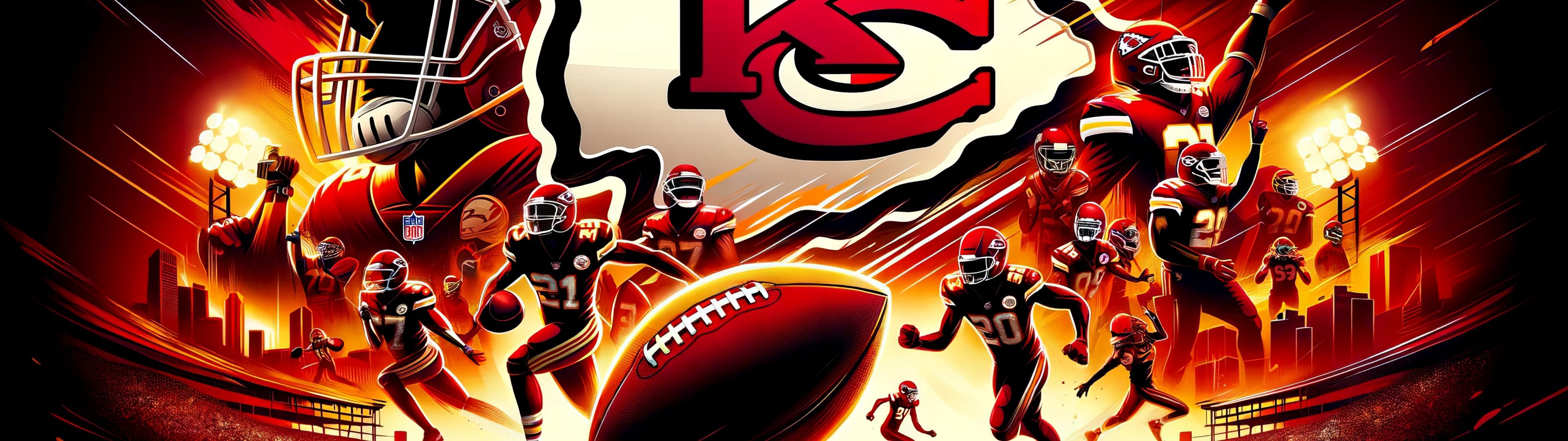 3840x1080 Kansas City Chiefs Wallpaper 4K, NFL team, Super Bowl, Soccer