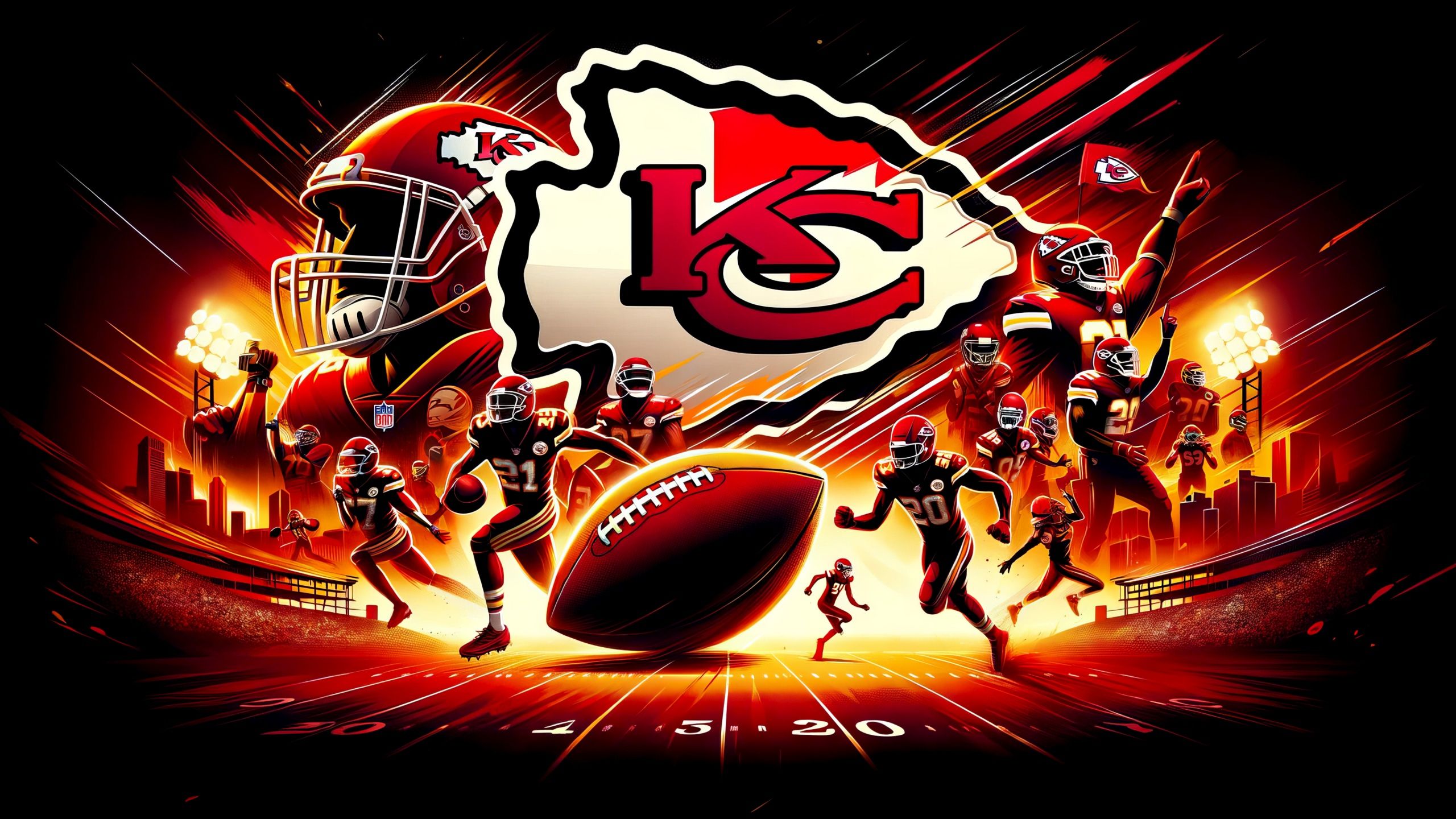 2560x1440 Kansas City Chiefs Wallpaper 4K, NFL team, Super Bowl, Soccer