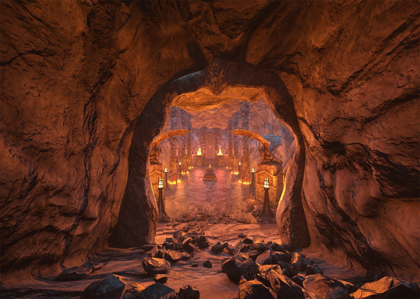 1600x1140 Amazon.com : BELECO 8x6ft Fabric Fantasy Underground Temple Backdrop Mysterious Mountain Cave Ancient Castle Dungeon Background Backdrop for Party Decorations Photo Studio Props Wallpaper