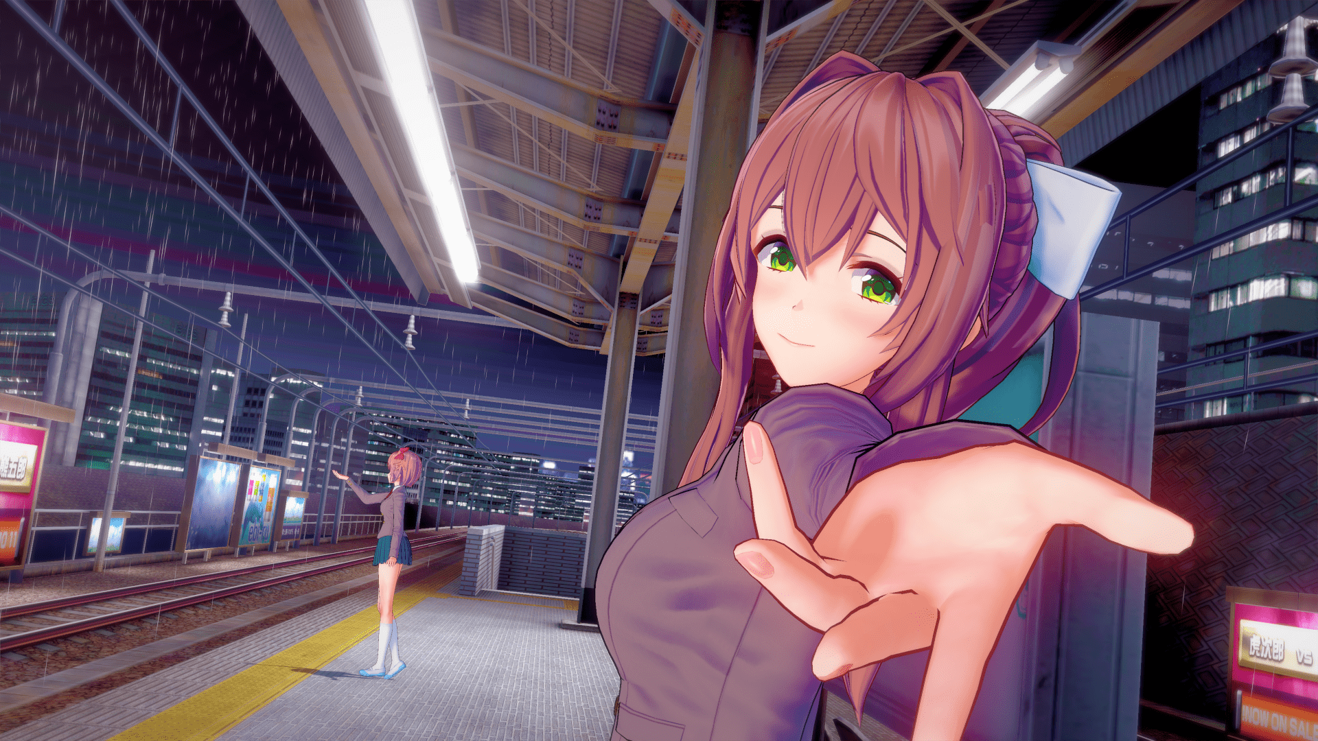 1920x1080 Edit Of Monika, Cell And PC wallpaper