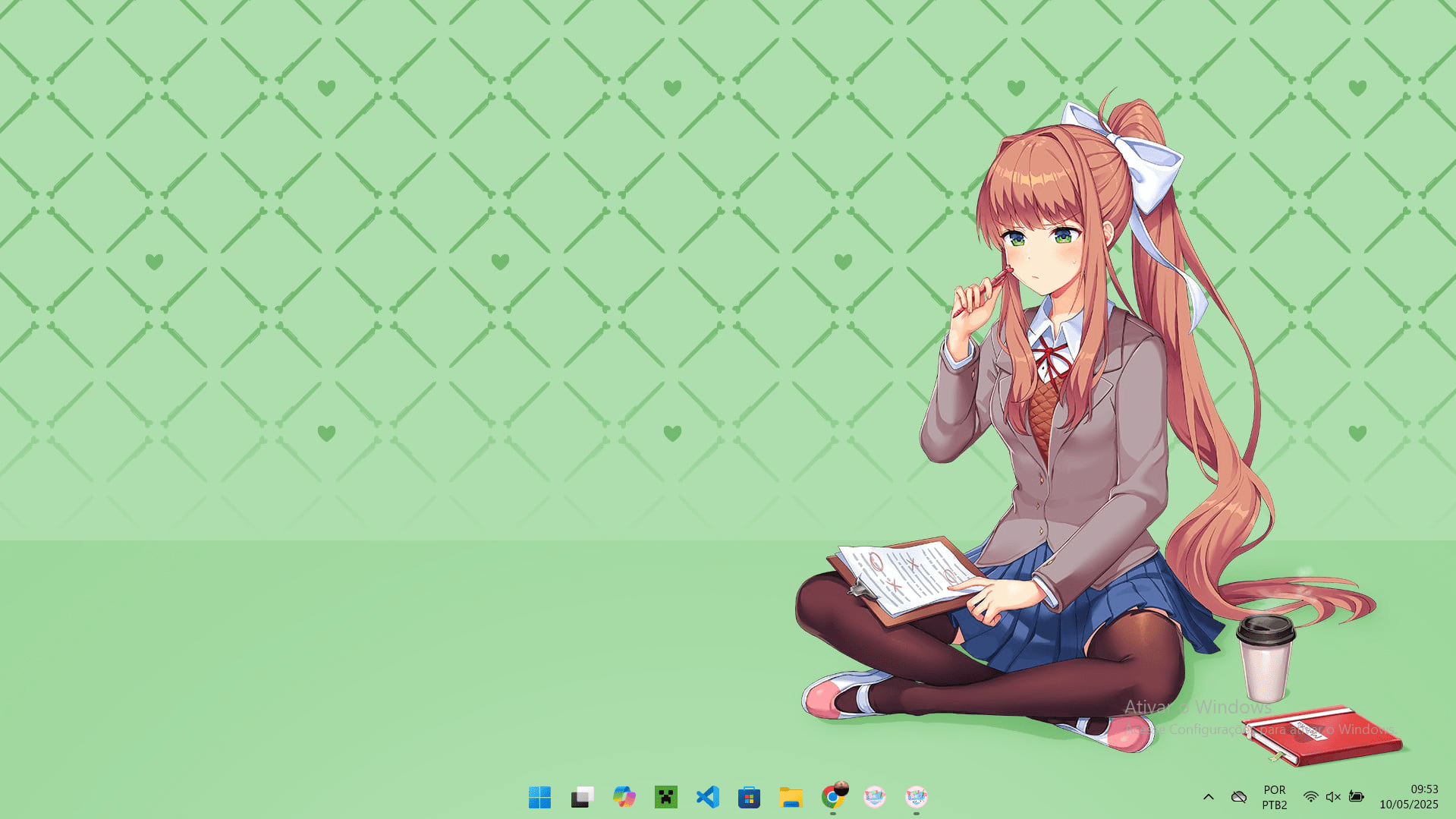 1919x1079 Does anyone have any moving wallpaper of Monika other than the one from the CG in Act 3?