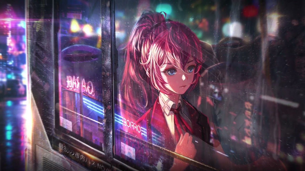 1280x720 Live Wallpaper [DDLC] Neon City [Animated]