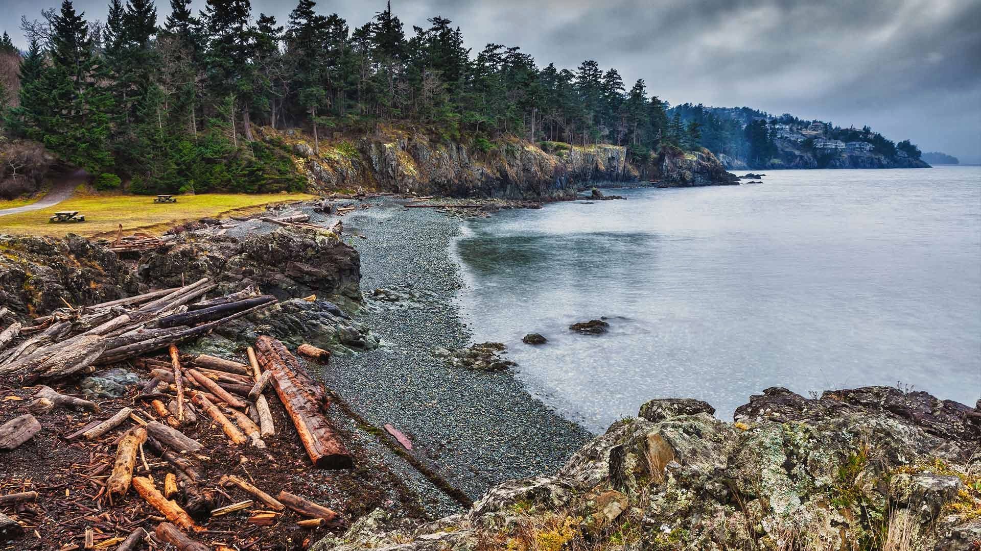 1920x1080 Wallpaper Canada, British Columbia, Nanaimo, Neck Point Park for mobile and desktop, section пейзажи, resolution 1920x1080