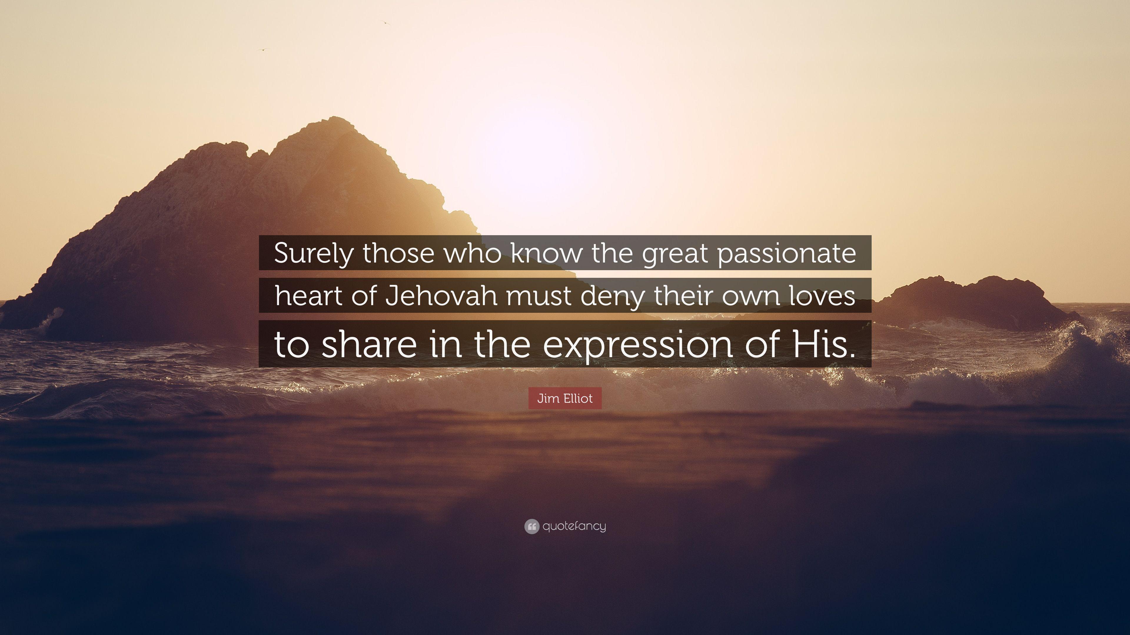 3840x2160 Jim Elliot Quote: “Surely those who know the great passionate
