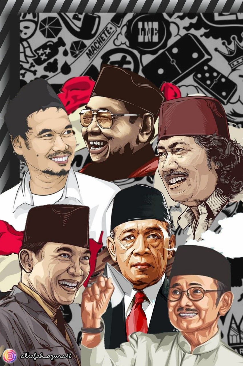 852x1280 ide Mbah nun. tokoh sejarah, seni, ilustrasi vektor