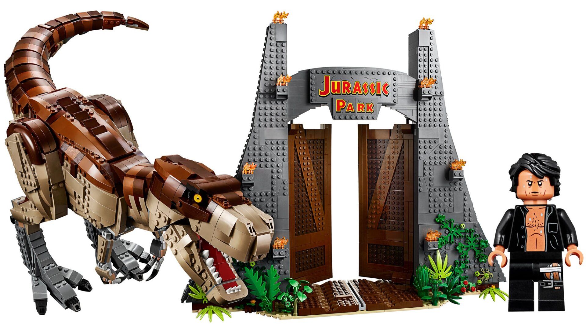 1920x1080 A Bare Chested Jeff Goldblum Is the Only Reason You Need to Grab This Epic Lego Jurassic Park Set