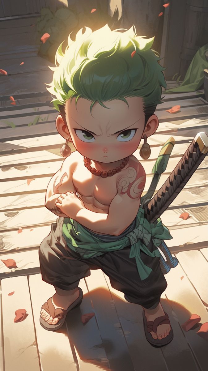 673x1200 Baby Zoro