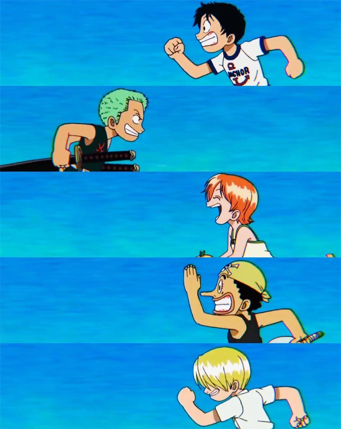 1098x1380 Even as a kid Zoro has always been lost