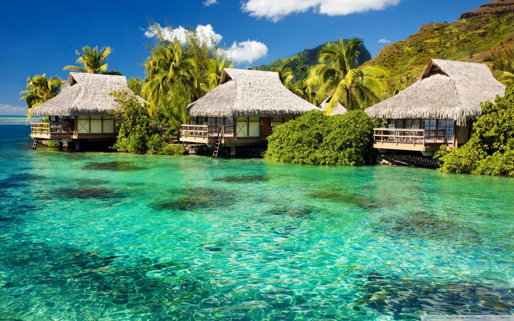 1680x1050 Overwater Bungalows 4K UHD Wallpaper for UltraHD Desktop and TV : Widescreen and UltraWide Display : Smartphone and Tablet Devices