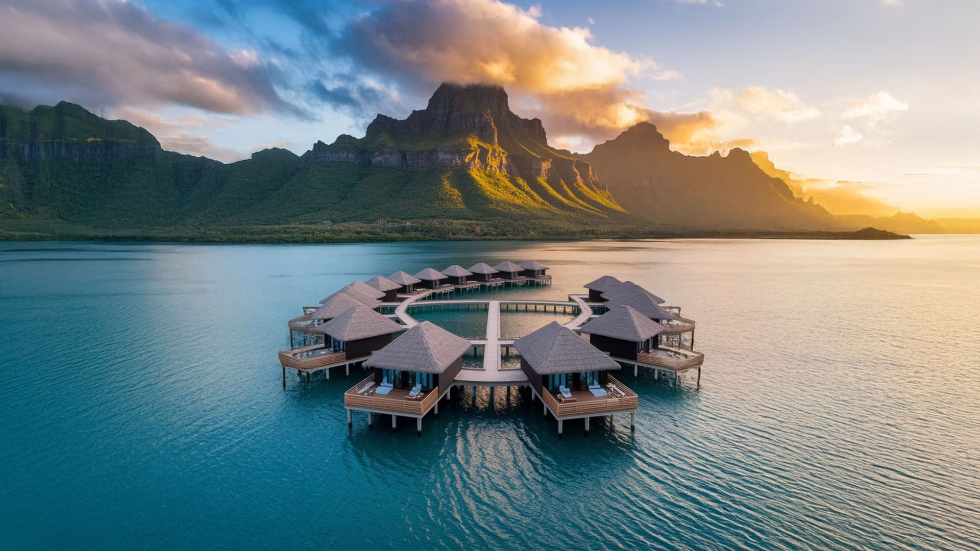1920x1080 Overwater Bungalow