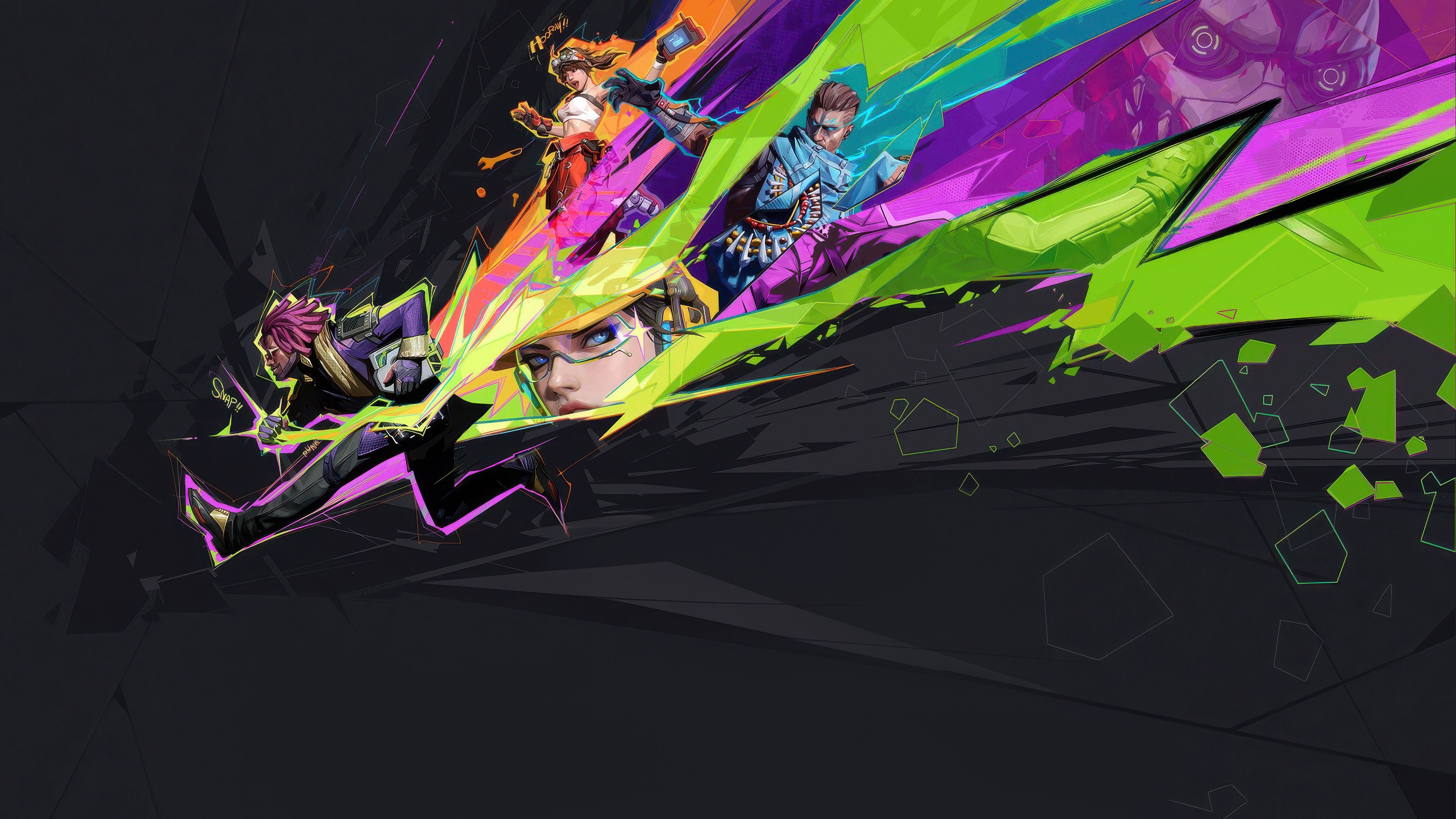 3840x2160 FragPunk Wallpaper 4K, Dark background, 2024 Games