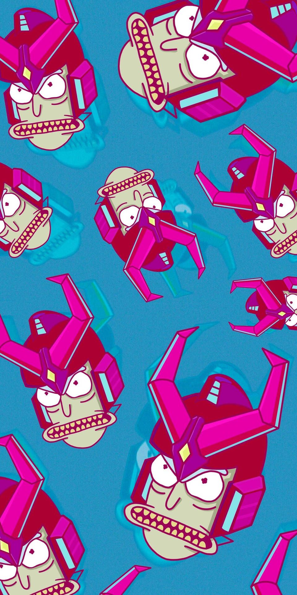 960x1920 Download Angry Evil Rick Sanchez Wallpaper