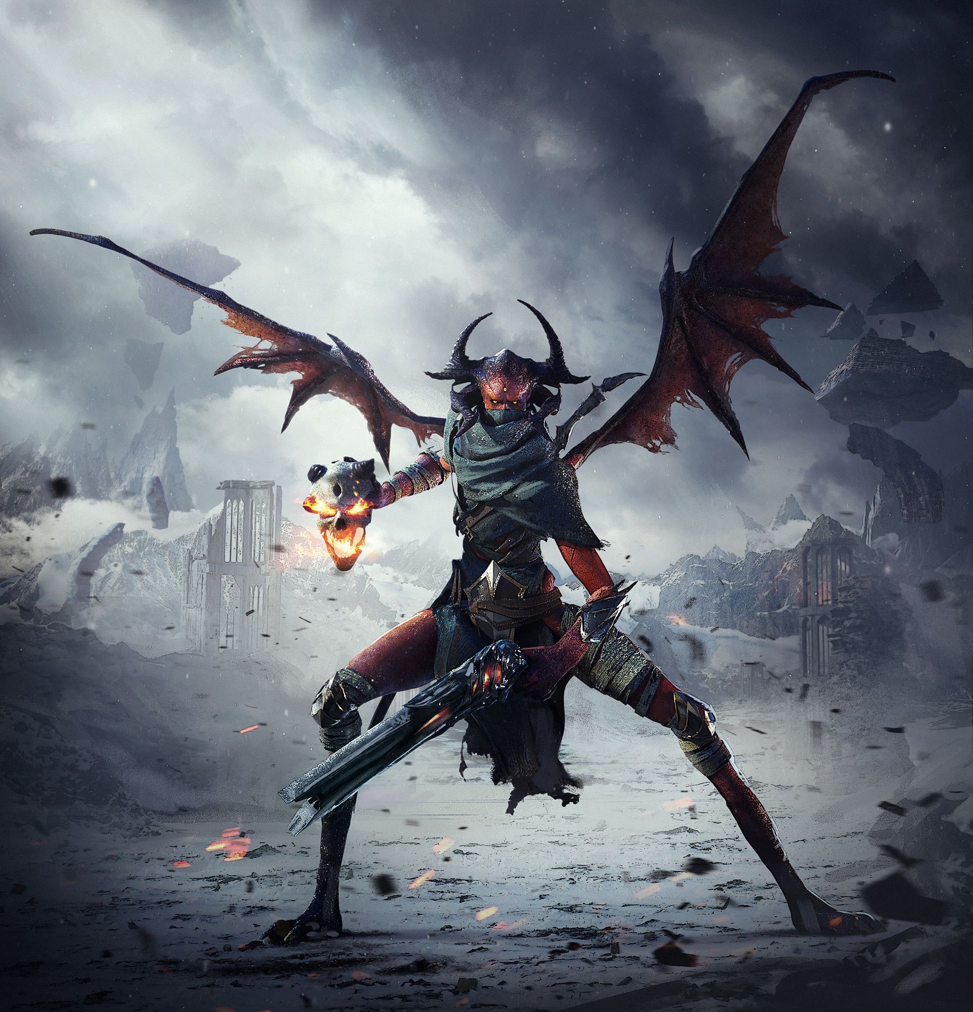 2000x2080 Art of Saby Menyhei: Hellsinger Keyart