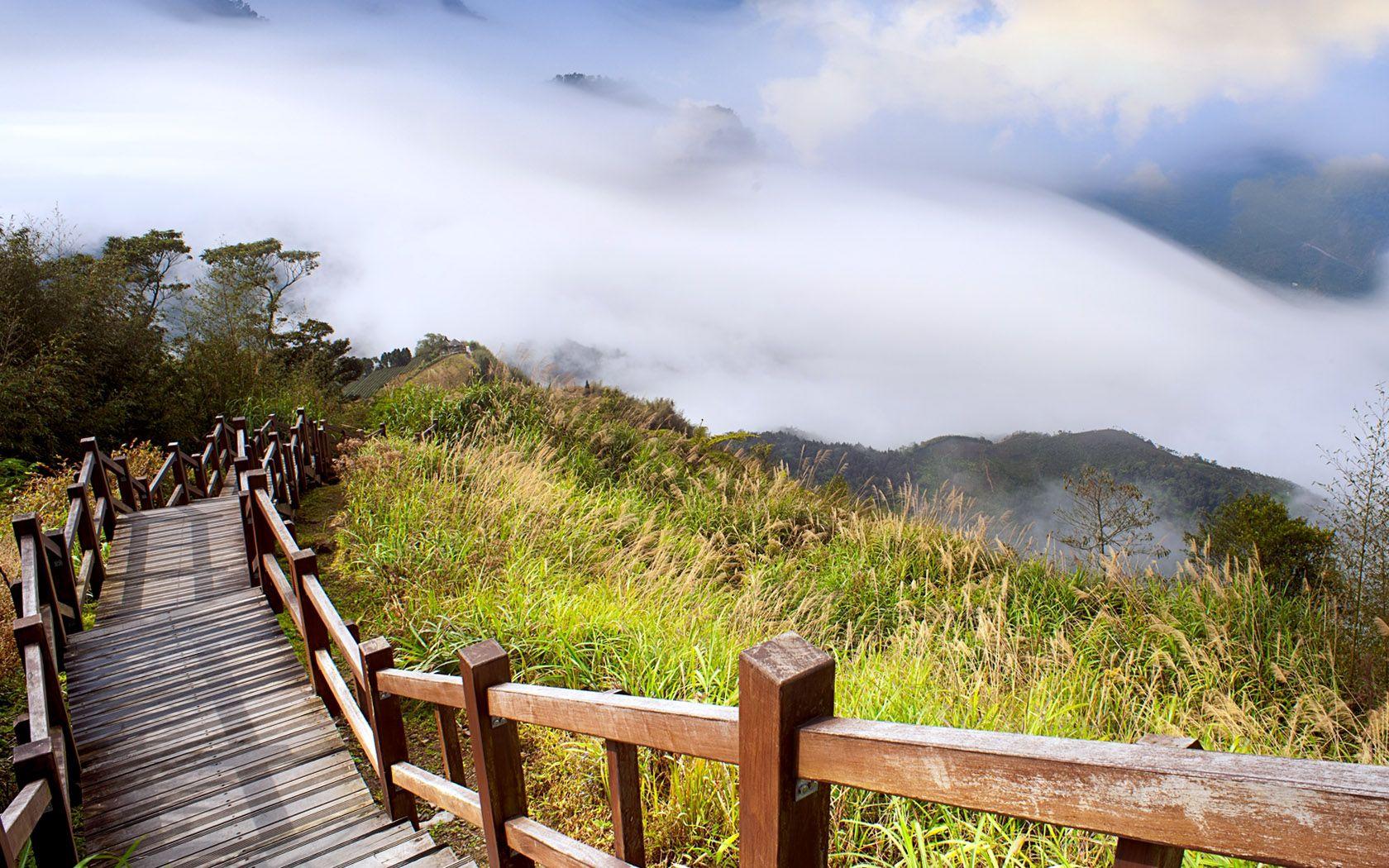 1680x1050 Nature Ladder Mountain Best Wallpaper HD / Desktop and Mobile