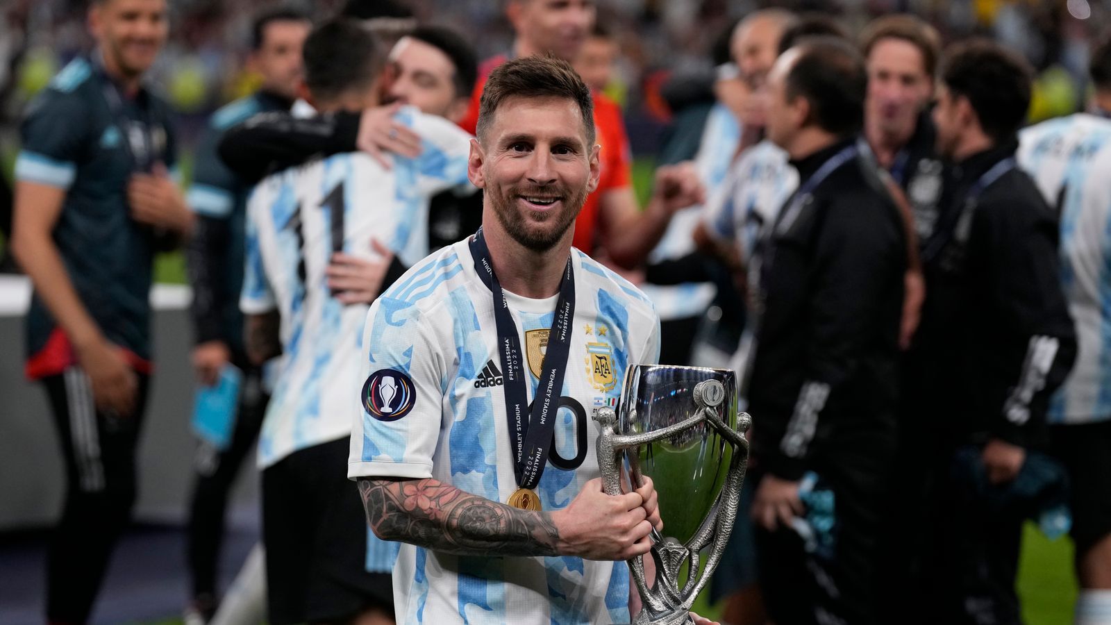 1600x900 Argentina's Lionel Messi Insists They Are Not Favourites For The World Cup, Despite Beating Italy 3 0 To Win The Finalissima At Wembley