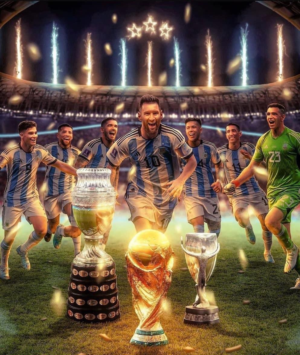 993x1172 From no International Trophy in 2021 to winning every available International Trophy for his country in the space of 18 months. Copa America in 2021. Finalissima in 2022. World Cup in 2022