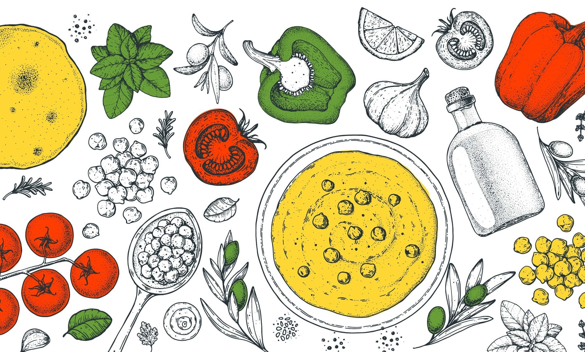 1895x1139 Download A wholesome plate of goodness Background