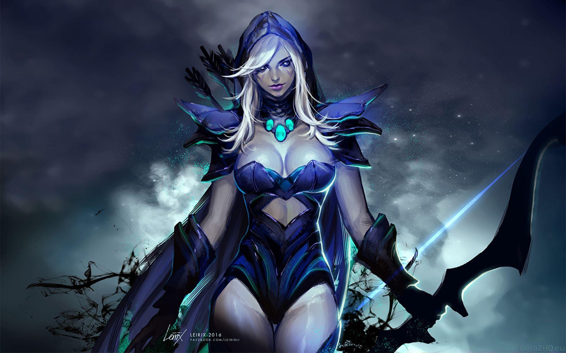 1920x1200 Dota 2 Heroes Drow Ranger Roles Carry Disabler Pusher Abilities