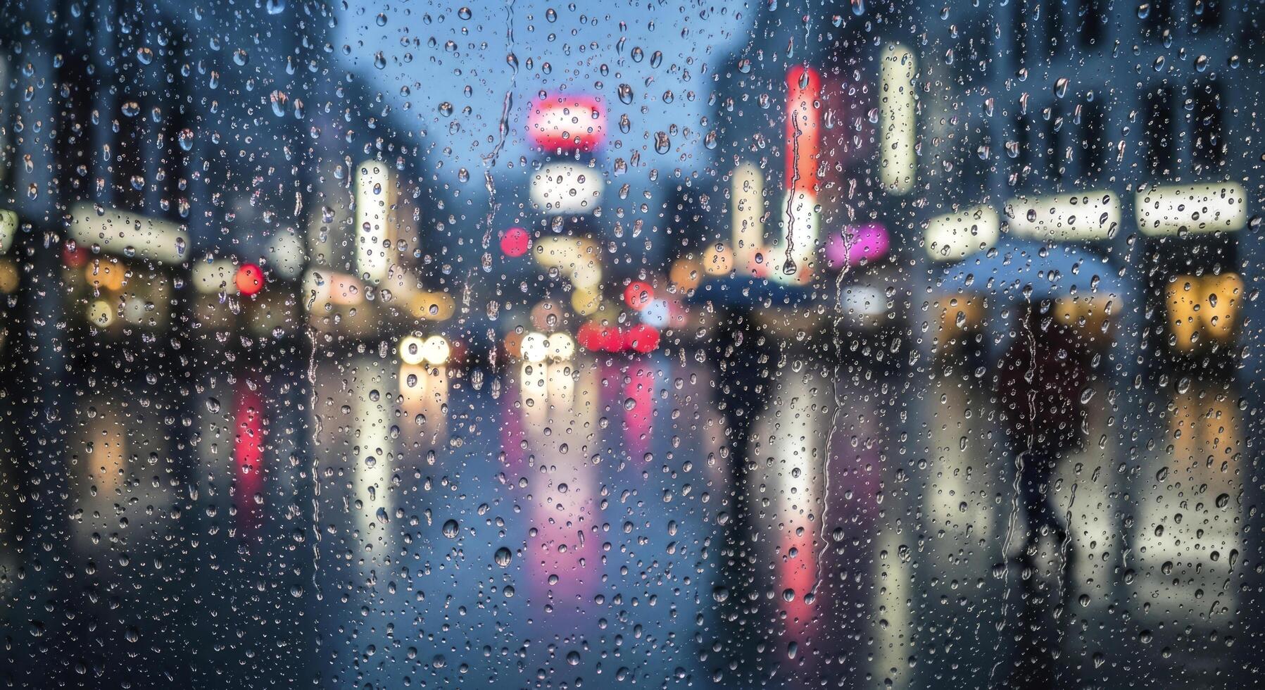 1797x980 rainy city nightscape through a windows gentle tears