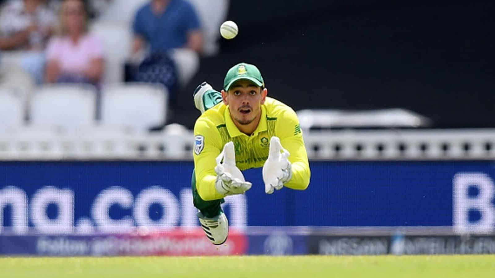 1600x900 Download Quinton De Kock Mid Air Catch Wallpaper