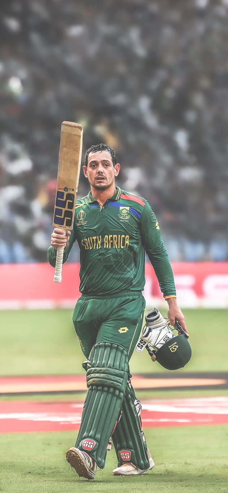736x1594 Quinton de Kock South Africa Cricket World Cup 2023 iPhone Wallpaper