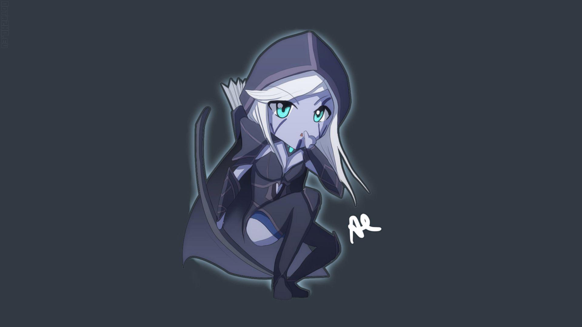 1920x1080 Free download Drow Ranger Dota 2 Chibi 6b Wallpaper HD 1920x1080