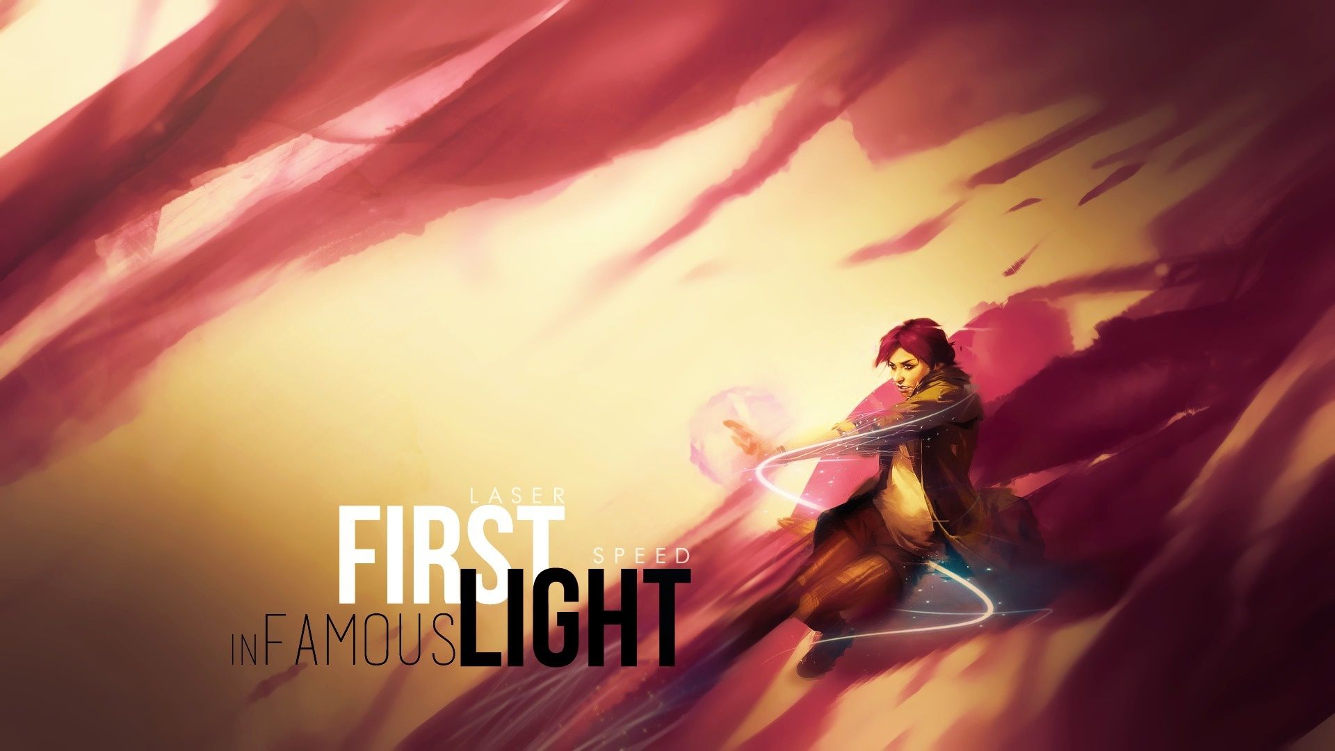 1920x1080 Wallpaper Neon, DLC, infamous, Playstation inFamous: First Light, Abigail Walker for mobile and desktop, section игры, resolution 1920x1080