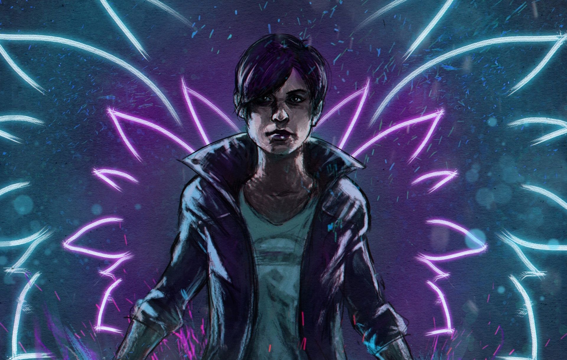 1920x1218 Wallpaper art, Sucker Punch Productions, Playstation Abigail Walker, inFamous: First Light for mobile and desktop, section игры, resolution 1920x1218