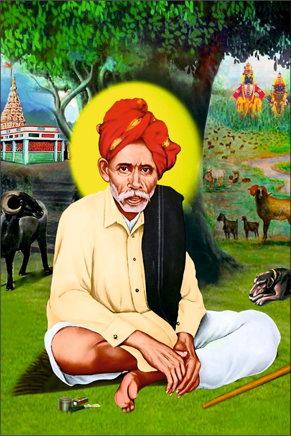 1203x1804 Saagaar Sant Balumama Acrylic HD Photo Bring the divine presence of Sant Balumama into your living space with this stunning, Divine Presence, An Amazon Exclusive जगाचा मालक (12X18 Inch) (S6) : Amazon.in
