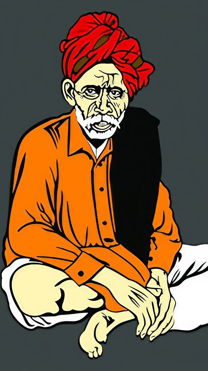 800x1422 Balumama, Illustration, balumama illustration, indian guru, HD phone wallpaper